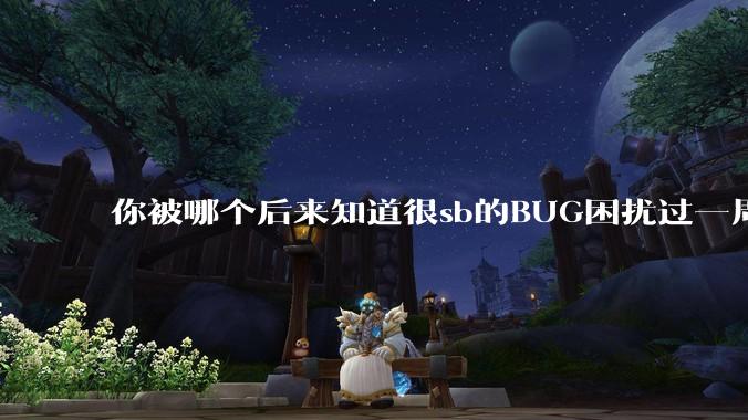 你被哪个后来知道很sb的BUG困扰过一周以上吗？